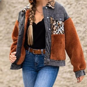 Buckle oli and hali animal jacket small nwt